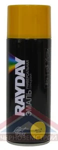 Желтая Эмаль-аэрозоль Акрил. RAYDAY 520 мл