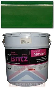 Эмаль ПФ-115 зеленая 20 кг Мастер "БРИЦ"