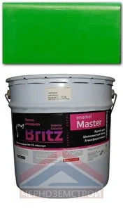 Эмаль ПФ-115 ярко-зеленая 20 кг Мастер "БРИЦ"