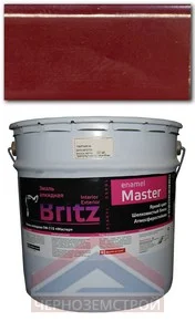 Эмаль ПФ-115 вишневая 20 кг Мастер "БРИЦ"