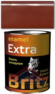 Эмаль ПФ-115 красно-коричневая 1,9 кг ГОСТ "БРИЦ" 