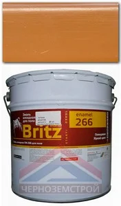 Эмаль ПФ-266 желто-коричневая 20 кг ТУ "БРИЦ"