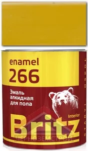 Эмаль ПФ-266 золотисто-коричневая 1,9 кг ТУ "БРИЦ"