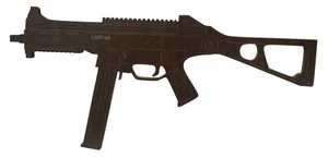 Автомат из фанеры "УМП-45" Черный