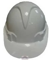 Каска защитная из ударопрочной пластмассы, белая 