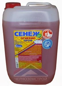 Пропитка "Сенеж ОГНЕБИО ПРОФ" 12 кг  I и II группа защиты