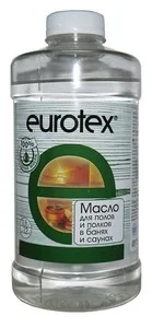 Масло защитное для  полов и полков "EUROTEX-САУНА" 0,8 л бесцветный 