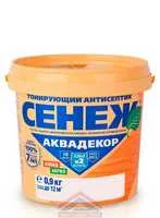 Сенеж Аквадекор тонирующий антисептик для дерева 0,9кг