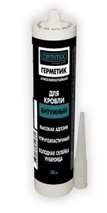 Герметик для кровли Битумный "CEMMIX" 300мл Черный