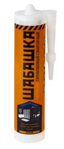 Герметик "ШАБАШКА" силиконовый санитарный 280 мл. Белый