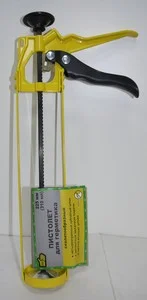 Пистолет для герметика скелетный "888" зубчатый шток