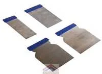 Набор шпателей 60-80-100-120 мм  нержавеющие с пластиковым  держателем