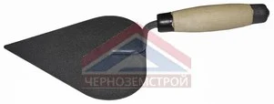 Кельма штукатура стальная,  деревянная усиленная ручка сердечко