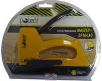 Степлер мебельный тип скобы 53, 6-10 мм пластиковый "Master+"