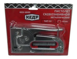 Степлер мебельный тип скобы 53, 4-8 мм метал. "КЕДР"