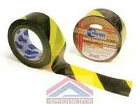 Лента для ограждений 50 мм х 150 м черно-желтая