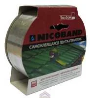 Лента-герметик NICOBAND Серебристый 3м*5см