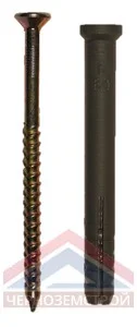 Дюбель-гвоздь SM-L 6х60 потайной бортик 200 шт