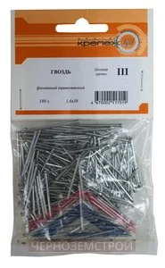 Гвоздь финишный оцинкованный 1,6х30 100 г
