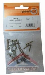 Шуруп унив. желто-пассив. 3х20 35 шт.