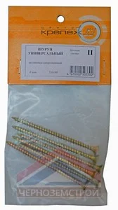 Шуруп унив. желто-пассив. 5х80 6 шт.