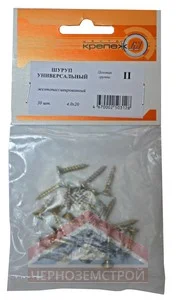 Шуруп унив. желто-пассив. 4х20 30 шт.