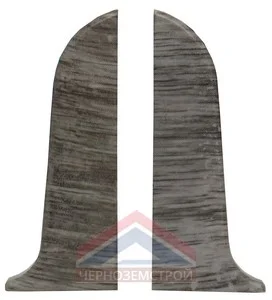 822 Дуб альба заглушка к плинтусу ПВХ "WIMAR" 