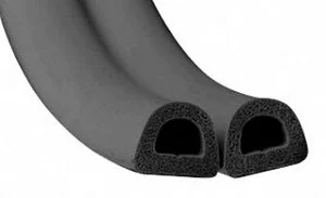 Уплотнитель промышленный D-21 х 15 черный 50 м/п